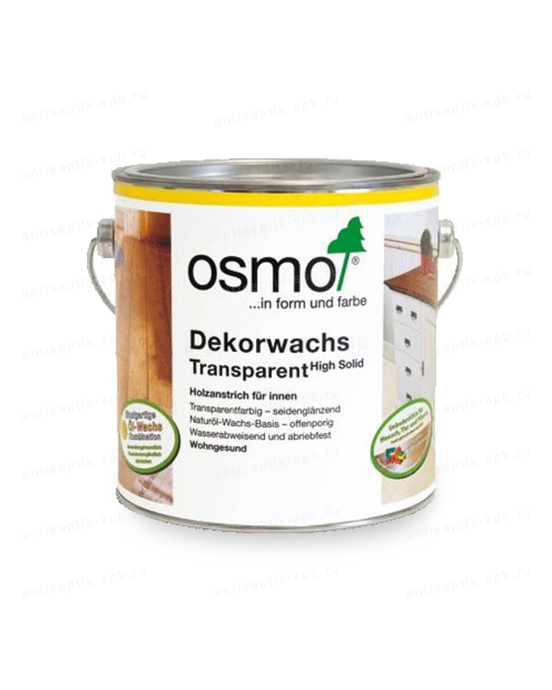 Цветное прозрачное масло OSMO Deckorwachts transparent